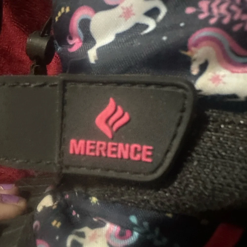 Merence Kids' Navy Unicorn‎ Waterproof Snow Boots with Pink Trim